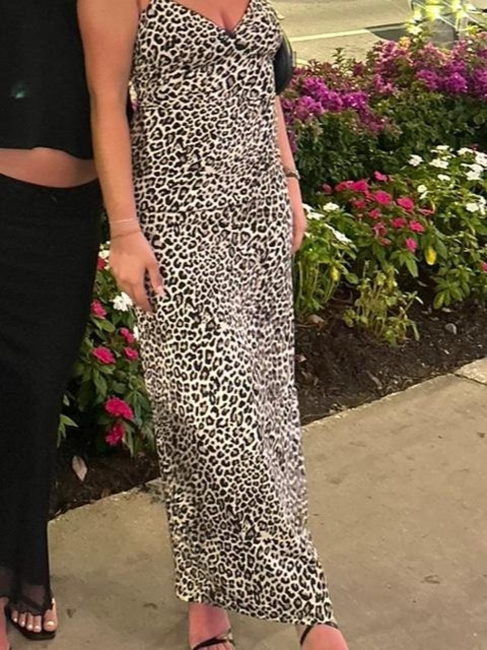 leopard print maxi dress